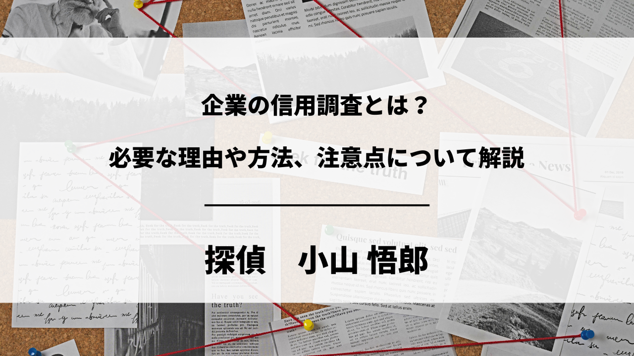 企業の信用調査とは？必要な理由や方法、注意点について解説 | ビジネス処方箋