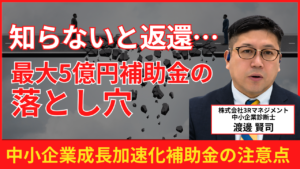 【知らないと返還…】最大5億円補助金の落とし穴